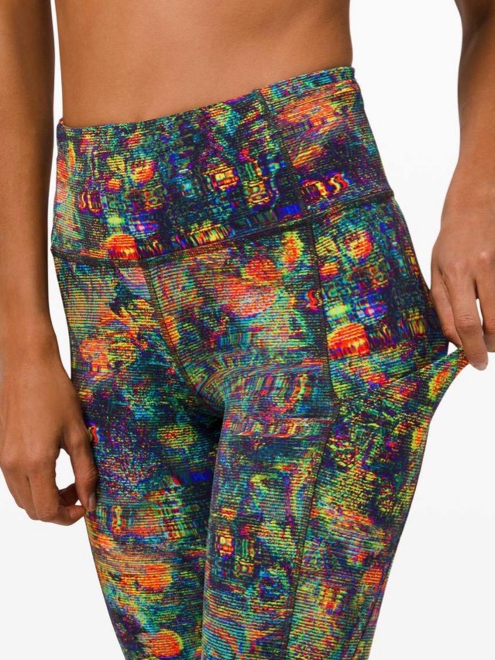 lululemon athletica Multicolor Abstract Pattern Leggings